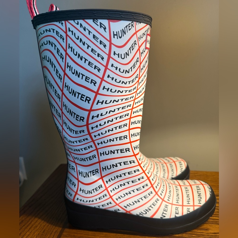 Hunter Logo Women’s Rain Boots size 8 Play Boot Sonic Logo - Picture 4 of 13